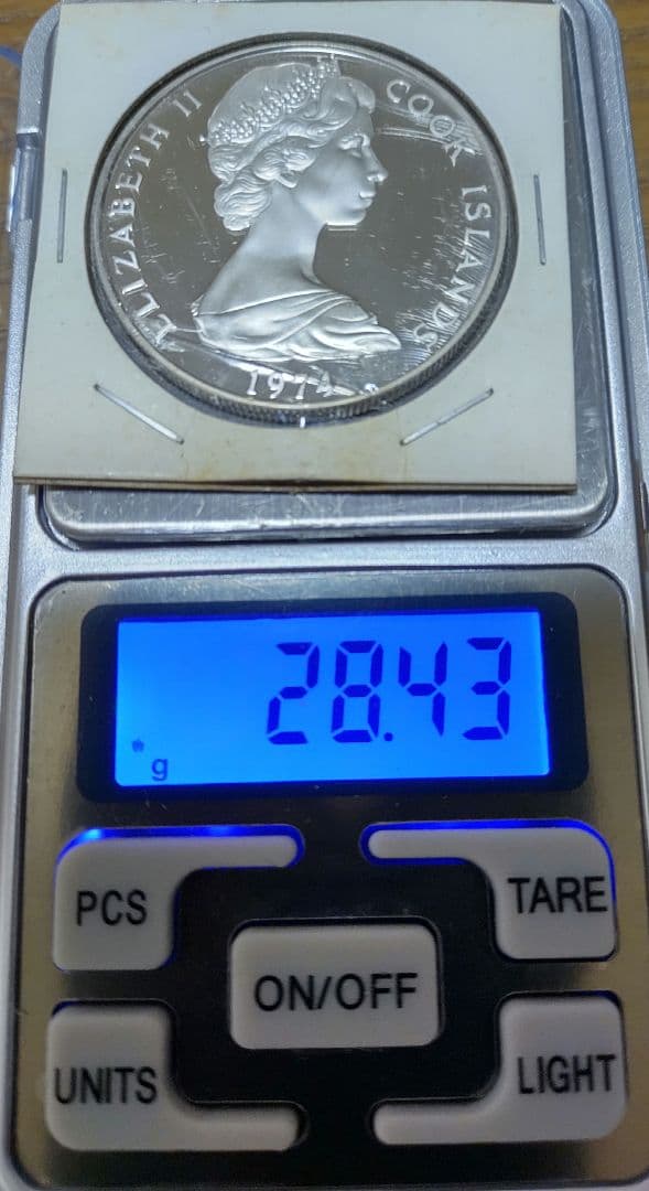 1974年 クック諸島 2.5ドル 銀貨