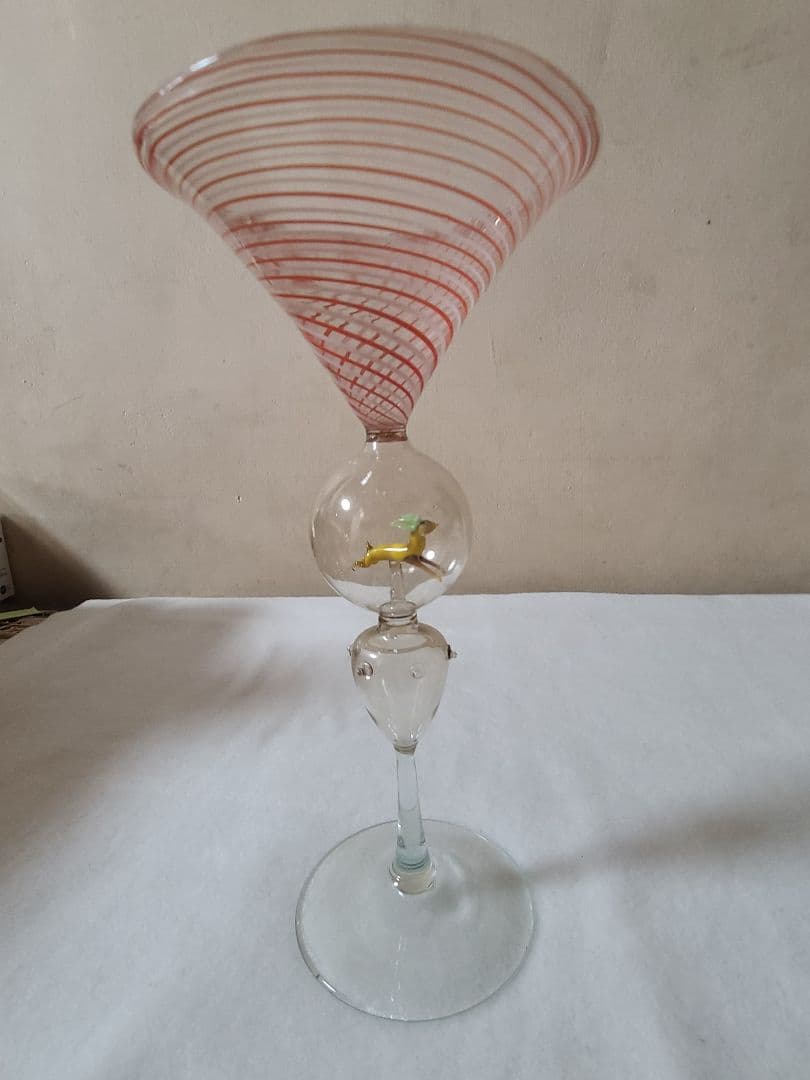 貴重・岩井窯 山本教行さんの陶器・ガラス絵 蓮子花