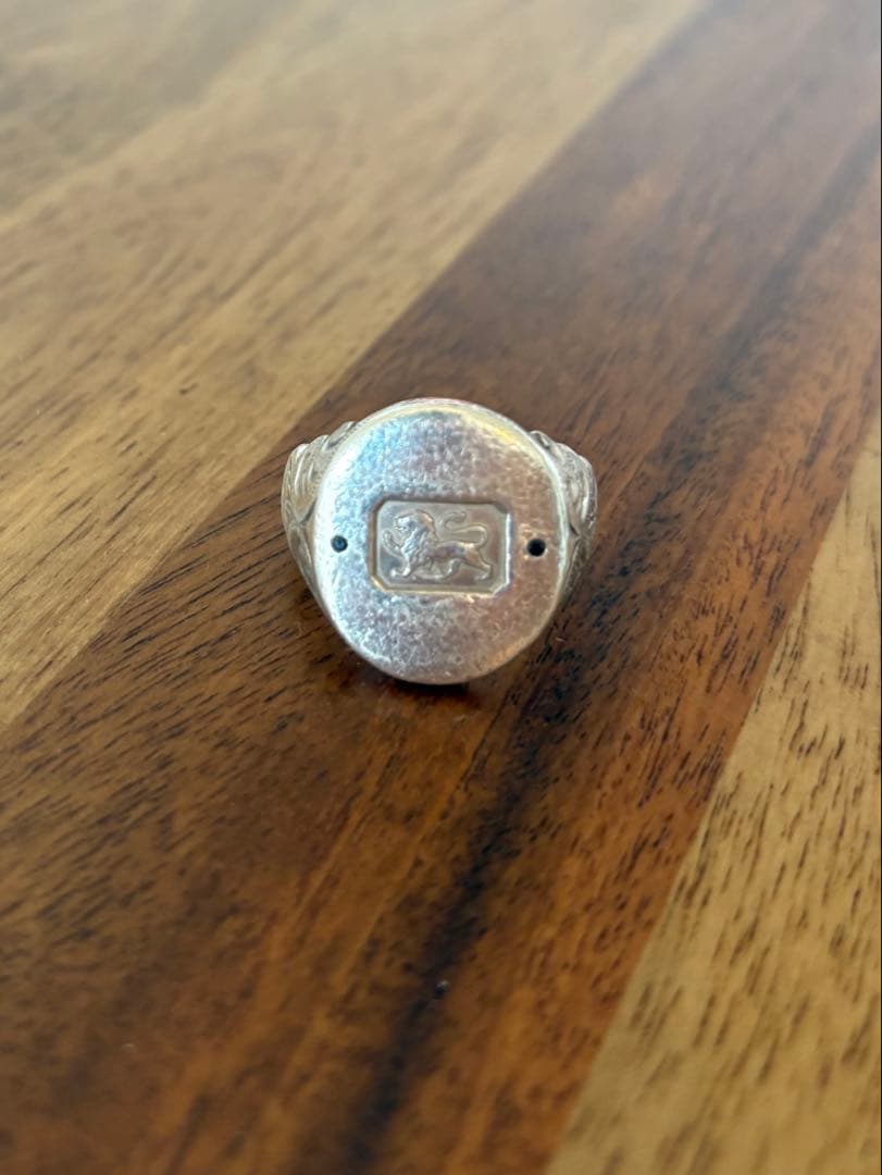 Rust made in England リング　ブラックダイヤ　シルバー925