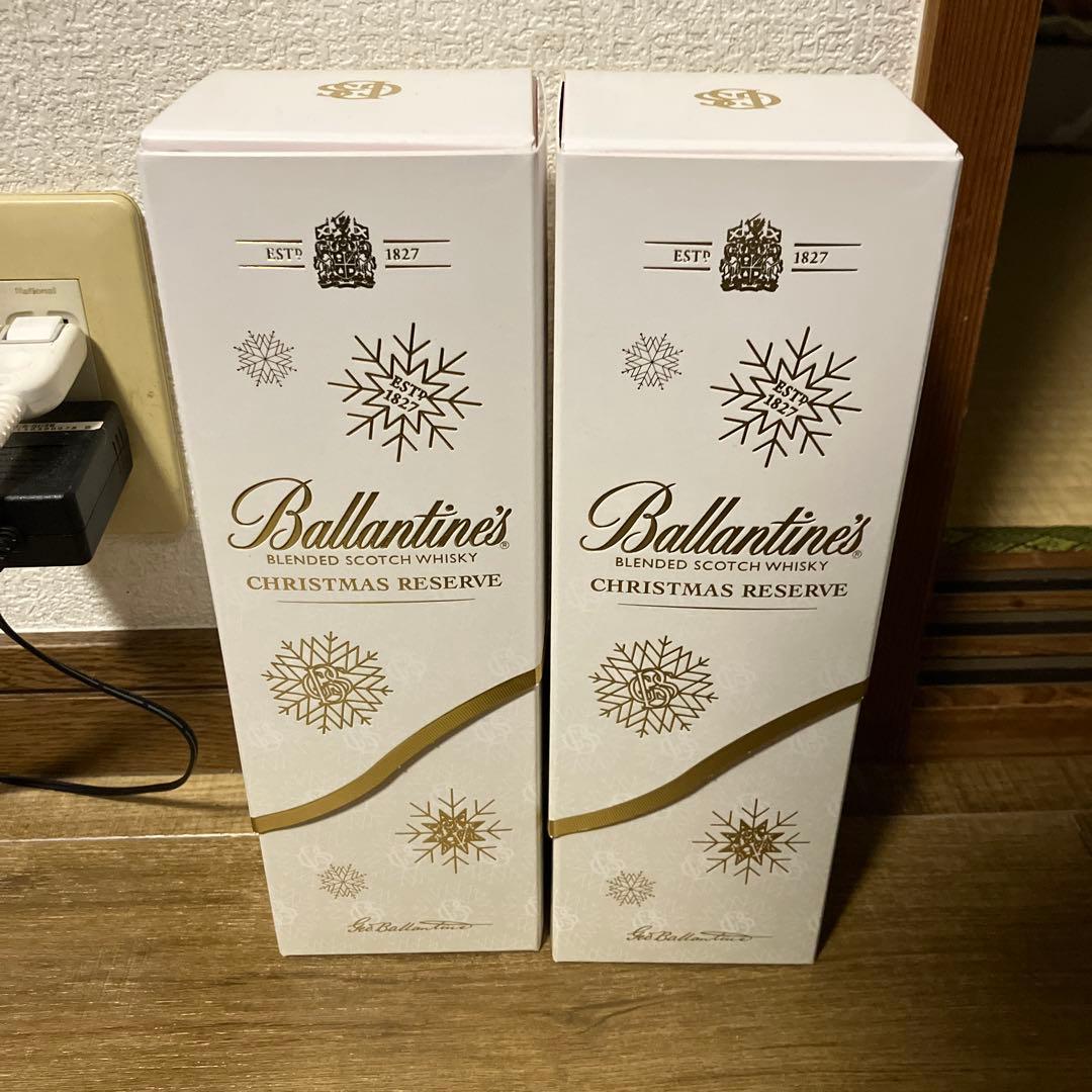 ウイスキー バランタイン クリスマスリザーブ 2025 2本 新品 未開封