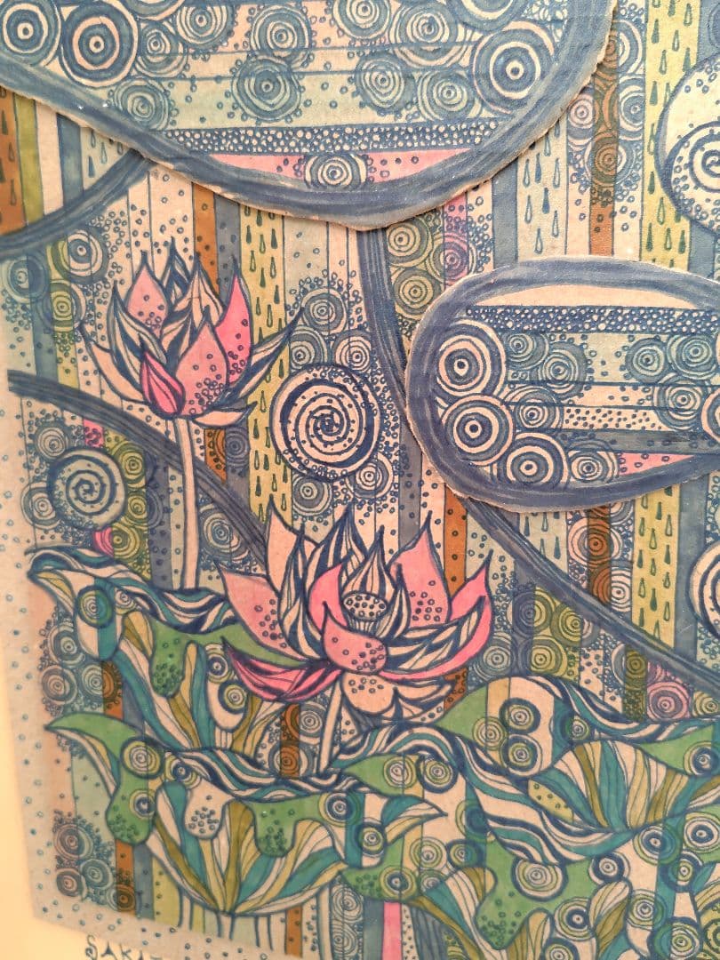 段ボールのはり絵作品 2点セット