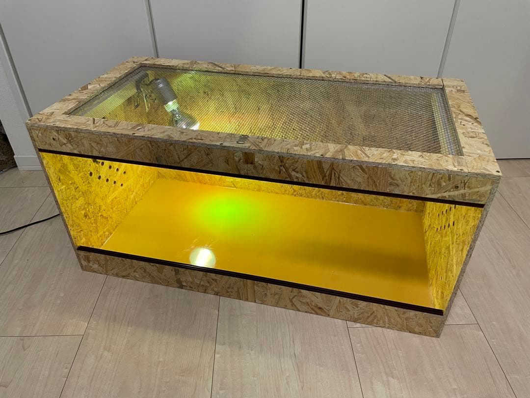 爬虫類ケージ 90×45×45サイズ⭐️天井金網仕様 爬虫類ケージ 爬虫類木製