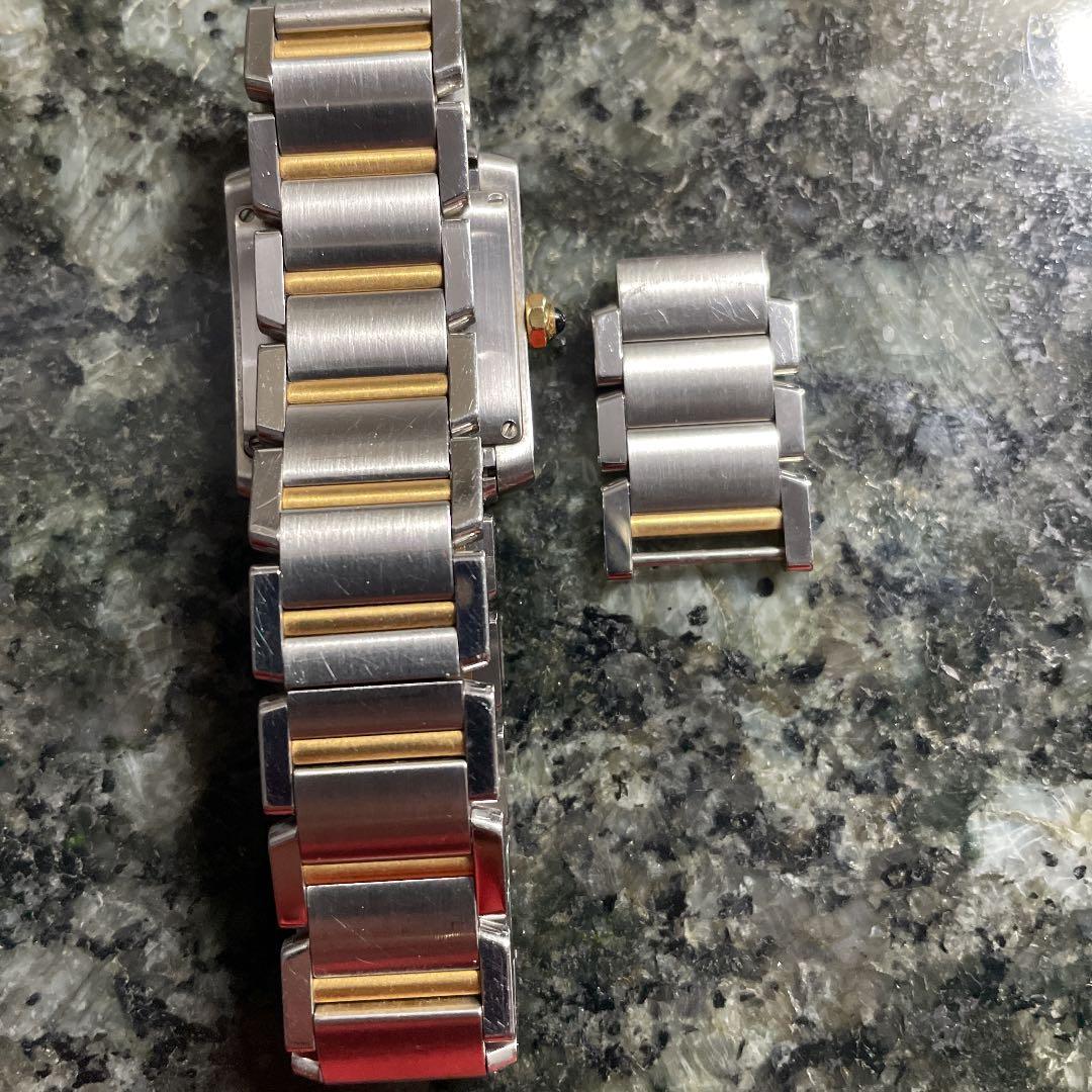 カルティエ タンクフランセーズコンビのコマ 注文