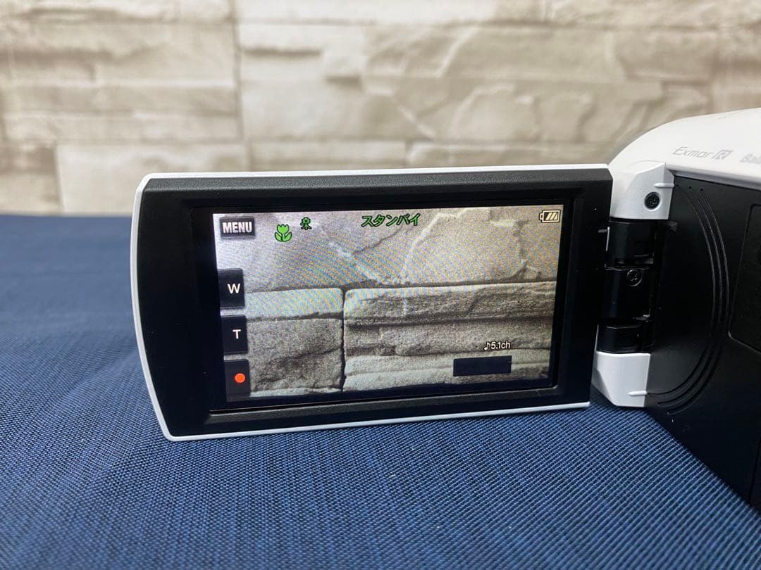 【美品】SONY HDR-CX680 ビデオカメラ ホワイト　ケースおまけ付き