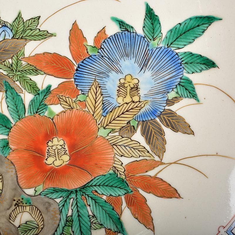 九谷焼 九谷庄三作 色絵 花鳥文 飾皿 一對 M R5305 - メルカリ