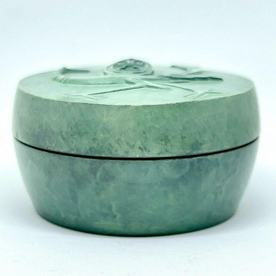 皇室御下賜 ボンボニエール(菓子器・合子) 昭和43年新宮殿建成記念 瑞鳥 青銅