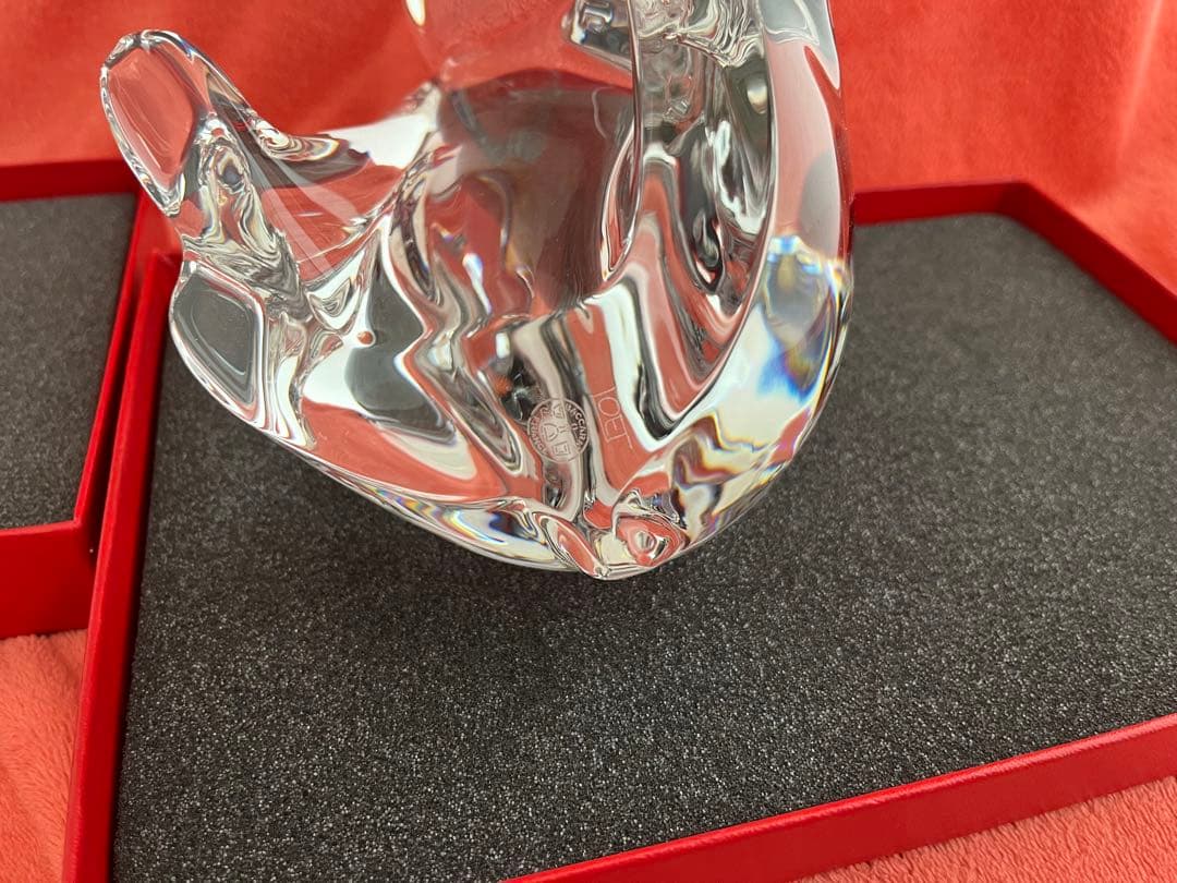 ❤️彫刻家作品❤️BACCARAT LOET クマ親子 動物 フィギュリン - メルカリ