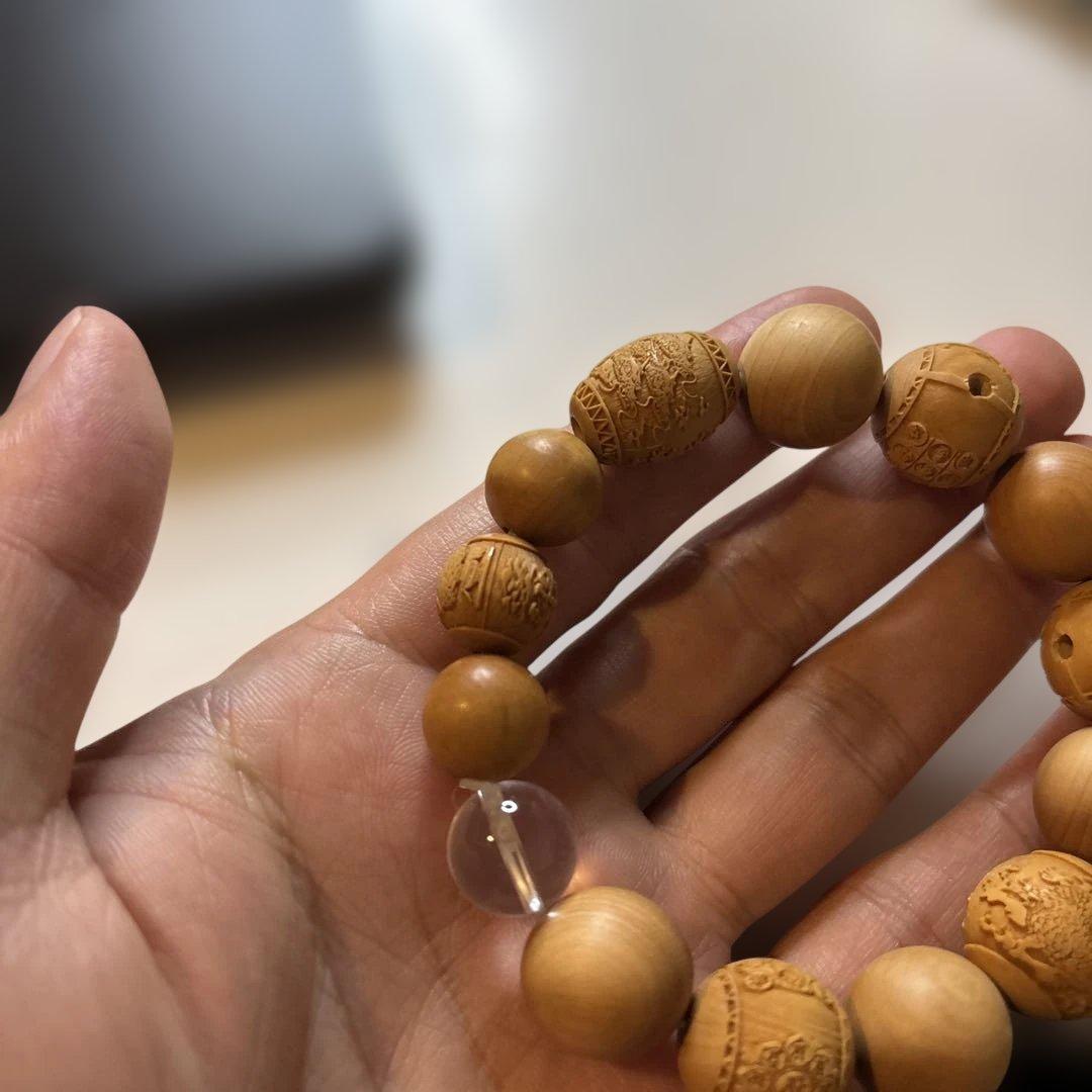 柘植と水晶！落ち着く！愛染明王様！空海様！龍神様！ズーンて感じ！