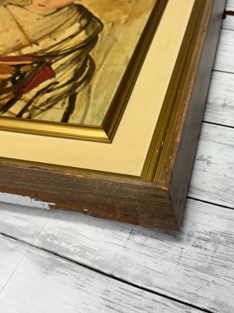 小磯良平　舞妓　F6 現代日本洋画壇　アンティークコレクション　自宅保管