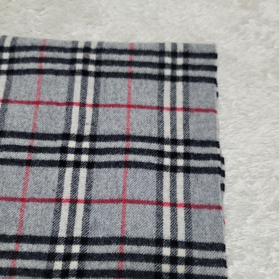 BURBERRY バーバリー マフラー グレー ノバチェック ウール 11 【新品