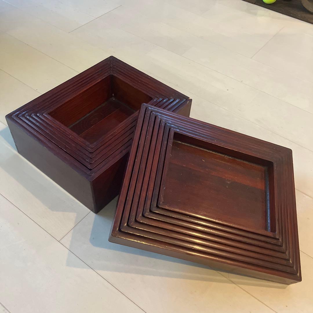 茶碗 膳所焼 沓形茶碗 変形 陽炎園 抹茶碗 茶器 茶道具 木箱 共箱