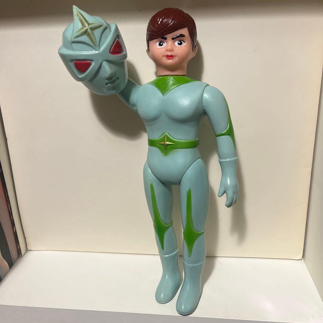 無版権 ミラーマン 面取れ ソフビ フィギュア 当時物