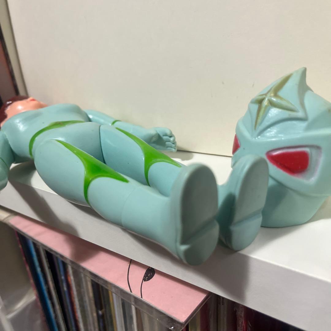 無版権 ミラーマン 面取れ ソフビ フィギュア 当時物