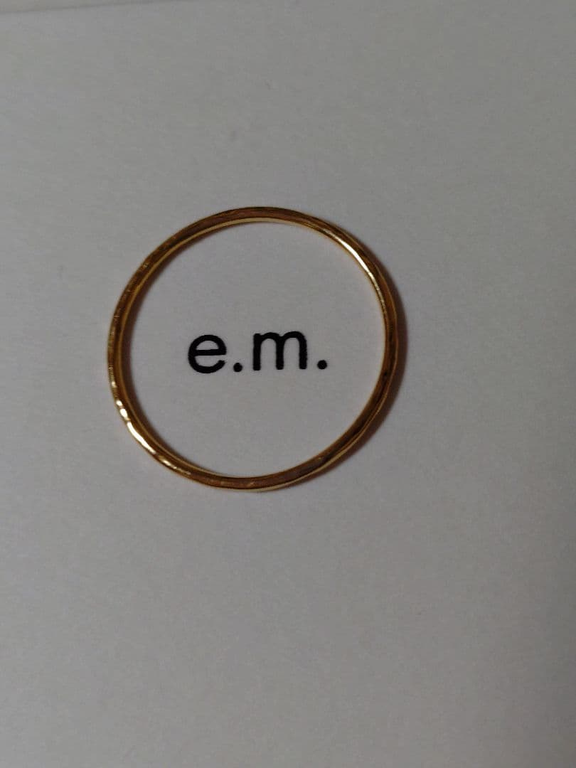 ( e · m ·) 18金 イエローゴールド (指輪)　13号