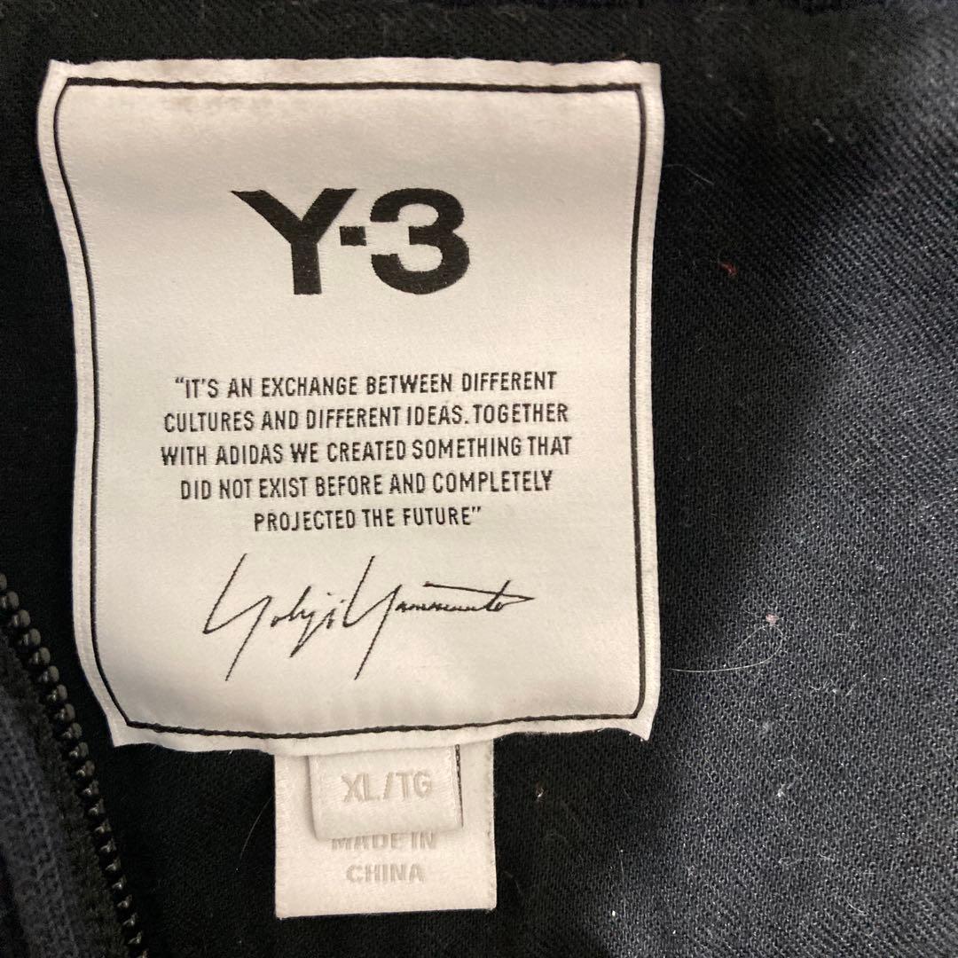 Y-3 ブラック　フード付きパーカー XL