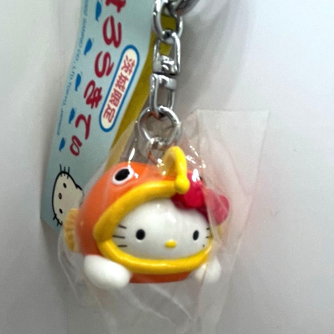 希少☆キティ ご当地 茨城☆ボールペン＆でかキーホルダー 2点セット☆あんこう