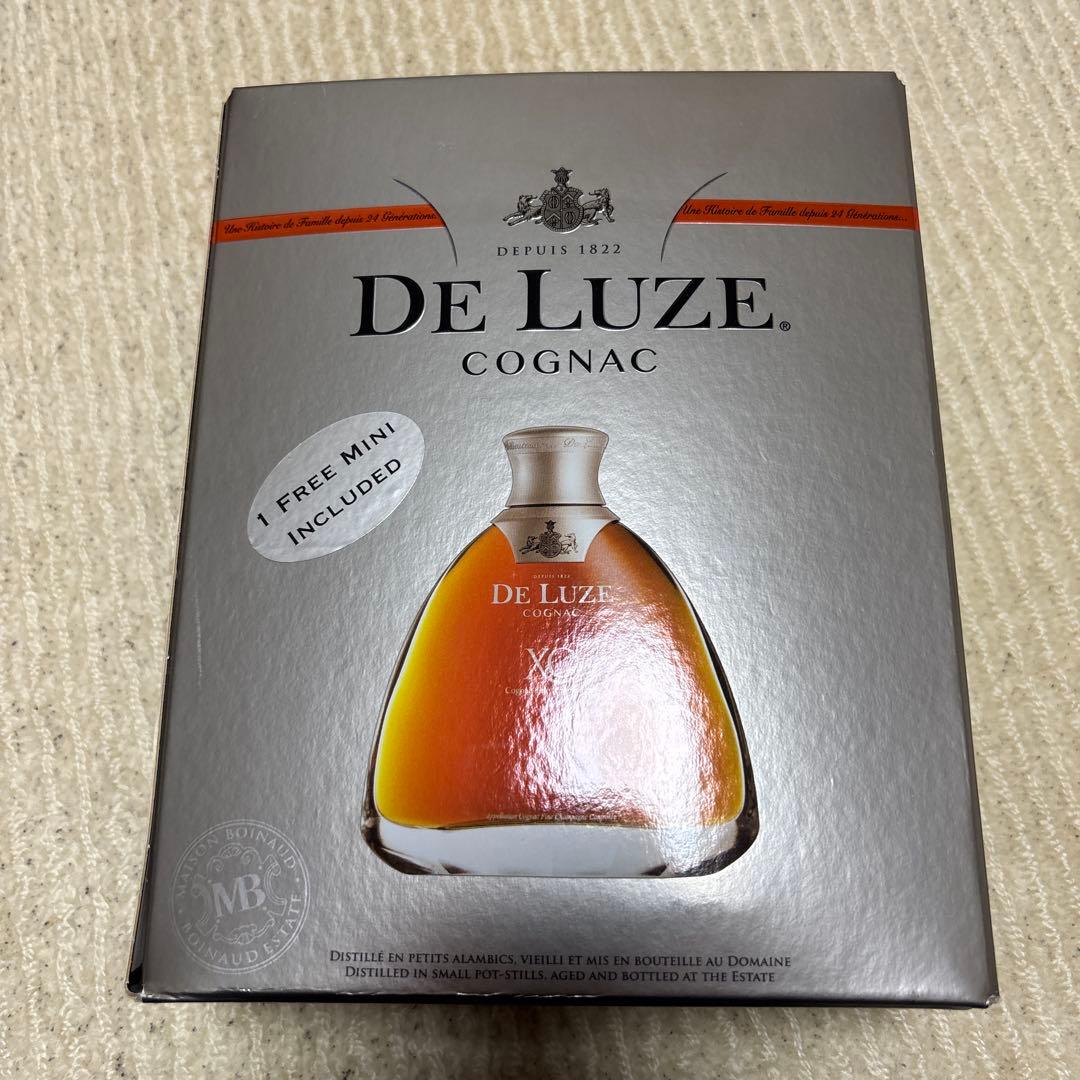 DE LUZE XO コニャック ミニボトル付き 値下げしました。 ブランデー