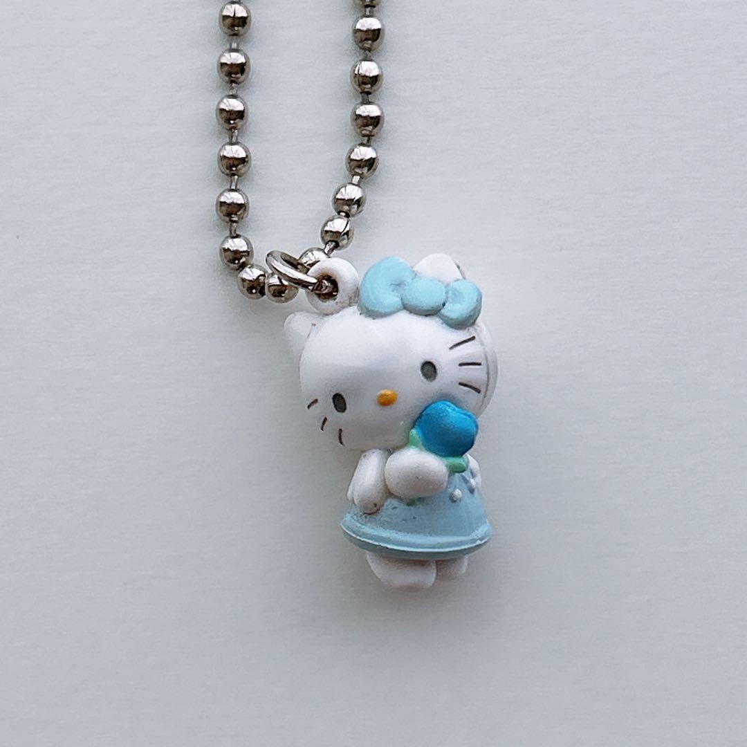 希少 ハローキティ 天使 青い花 キーホルダー 入手困難 平成 - メルカリ