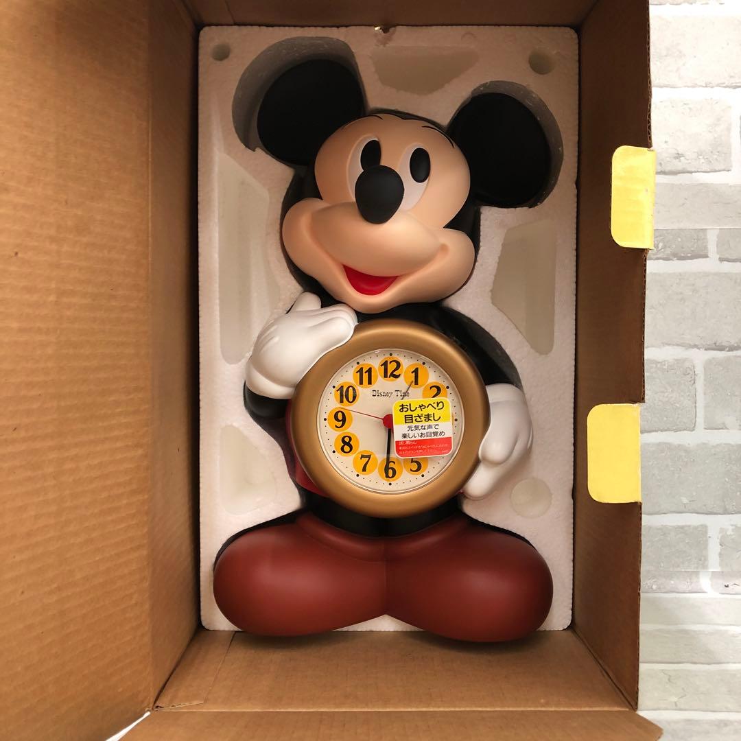 F764 Disney Time ミッキー 目覚まし時計 喋る時計