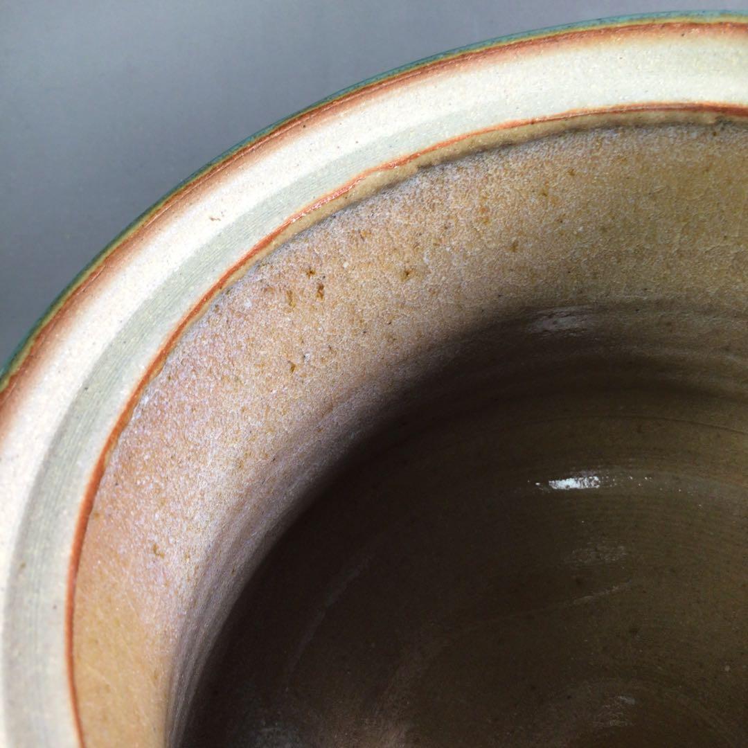 Ｒ６７　水指　『在銘』『青磁』『耳付水指』　木箱　茶道具