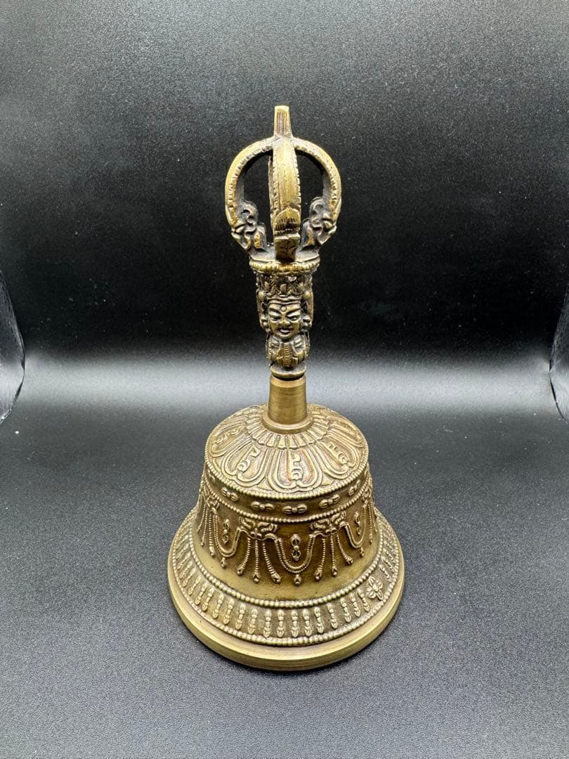 希少 ガンター（金剛鈴）とヴァジュラ（金剛杵）、宝匣セット 仏教美術 密教法具