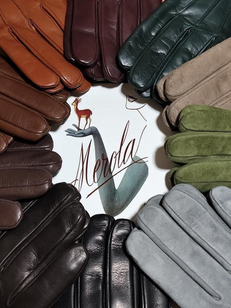 メローラ ナッパボルドー ライニングなし グローブ 革手袋 MEROLA