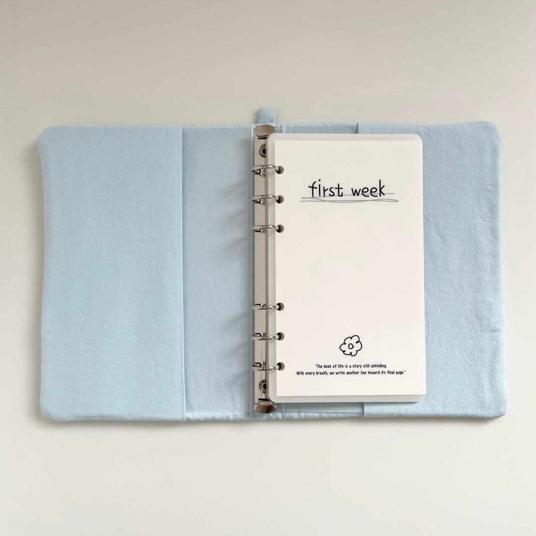 早い者勝ち　韓国　バインダー　カバー　貯金　リフィル　タオル生地