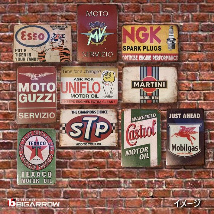 71 ブリキ看板 CASTROL カストロール ガレージ アメリカン - メルカリ