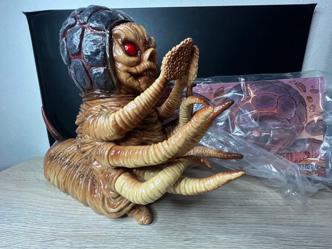 蓄光ギガラメスカルヘッドバット2体セットソフビ