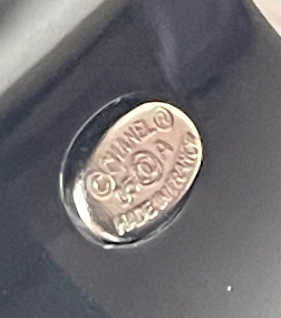 【もにょくろ】CHANEL ブラック リング クリスタル装飾　15号