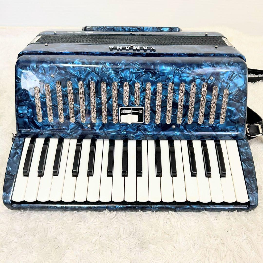 YAMAHA T-32B テナーアコーディオン ヤマハ レトロブルー 32鍵