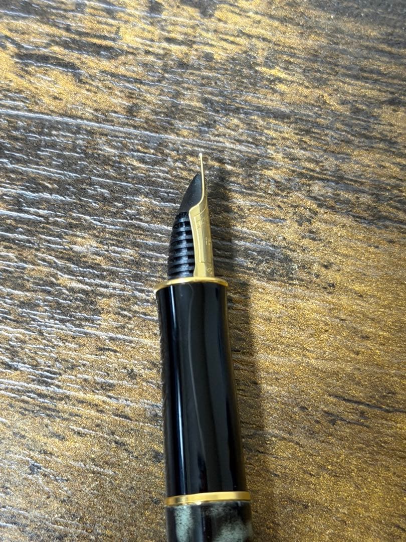 試筆のみ　18金　ゴールド　マーブル　パーカー　ソネット　コンバーター付き