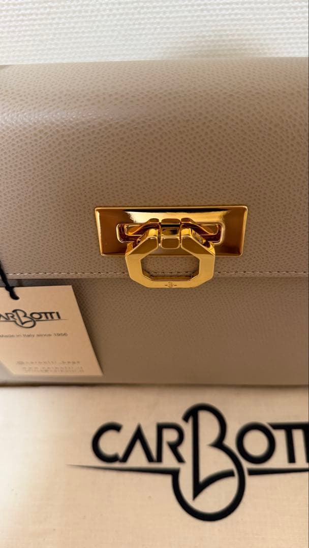 CARBOTTI ハンドバッグ　TAUPE