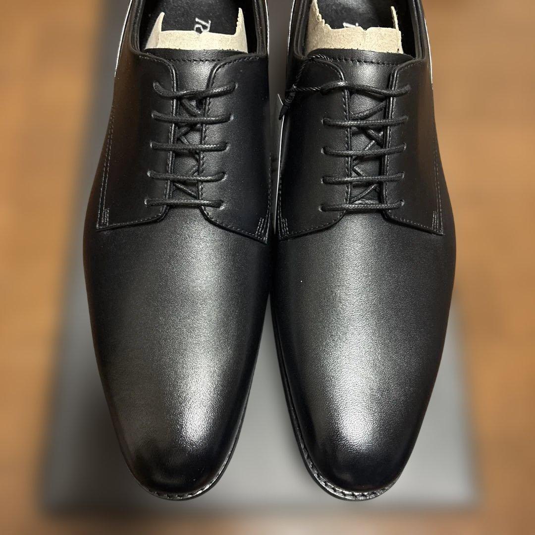 アシックス　ランウォーク　ブラックレザードレスシューズ27㌢