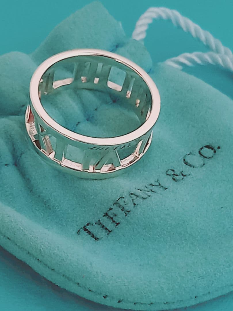美品 TIFFANY ティファニー オープンアトラス シルバーリング