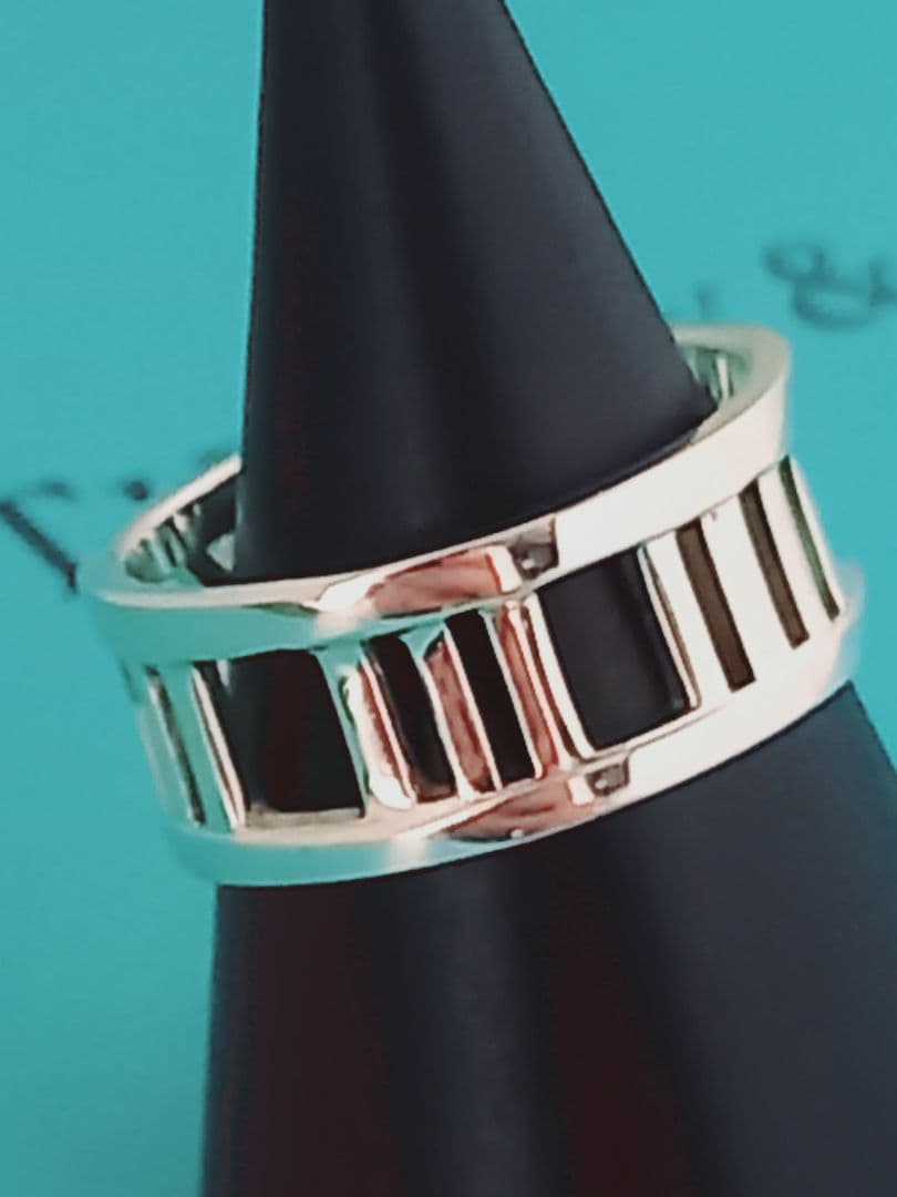 美品 TIFFANY ティファニー オープンアトラス シルバーリング