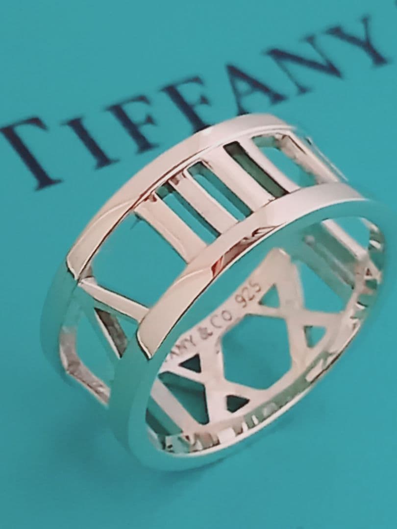 美品 TIFFANY ティファニー オープンアトラス シルバーリング