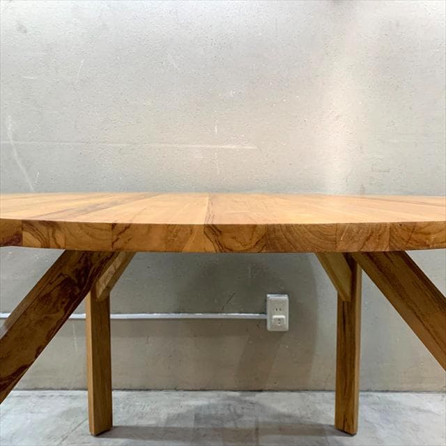 まあくん様 unico廃番SOTOラウンドダイニングテーブル