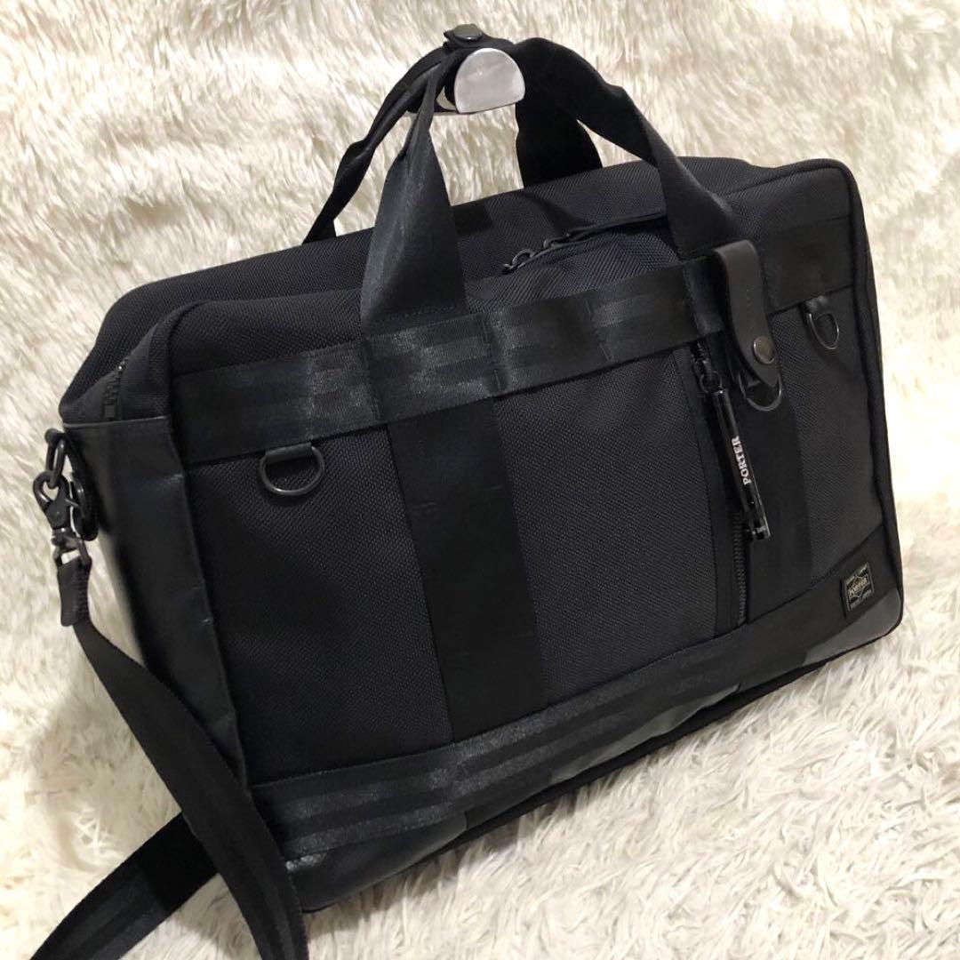 新品同様✨ポーター ヒート　3way ビジネス　ショルダーバッグ リュック　黒