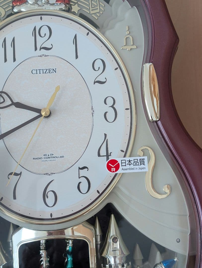 超メルカリ市限定セール【新品・未使用】CITIZEN 音楽ボックス付き掛時計