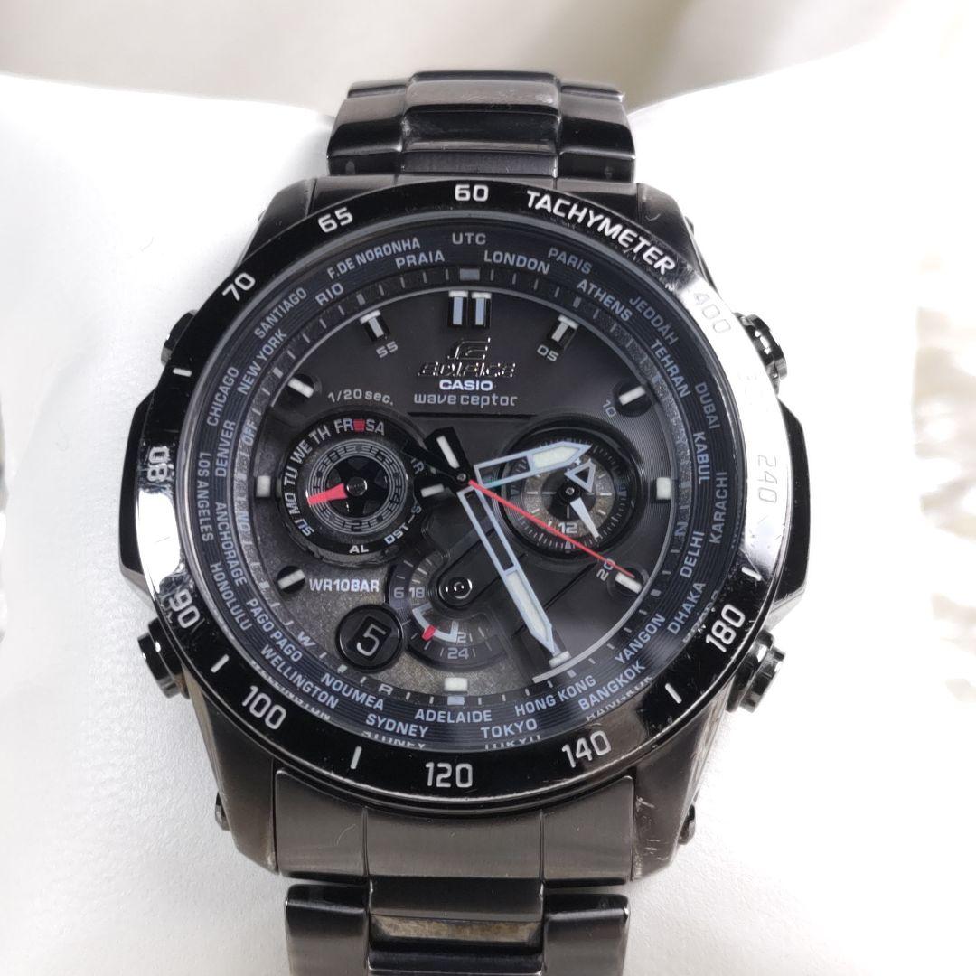 ☆電池新品★　カジュアル　Y2K　ロック　バイカー　黒　EQW-M1000D