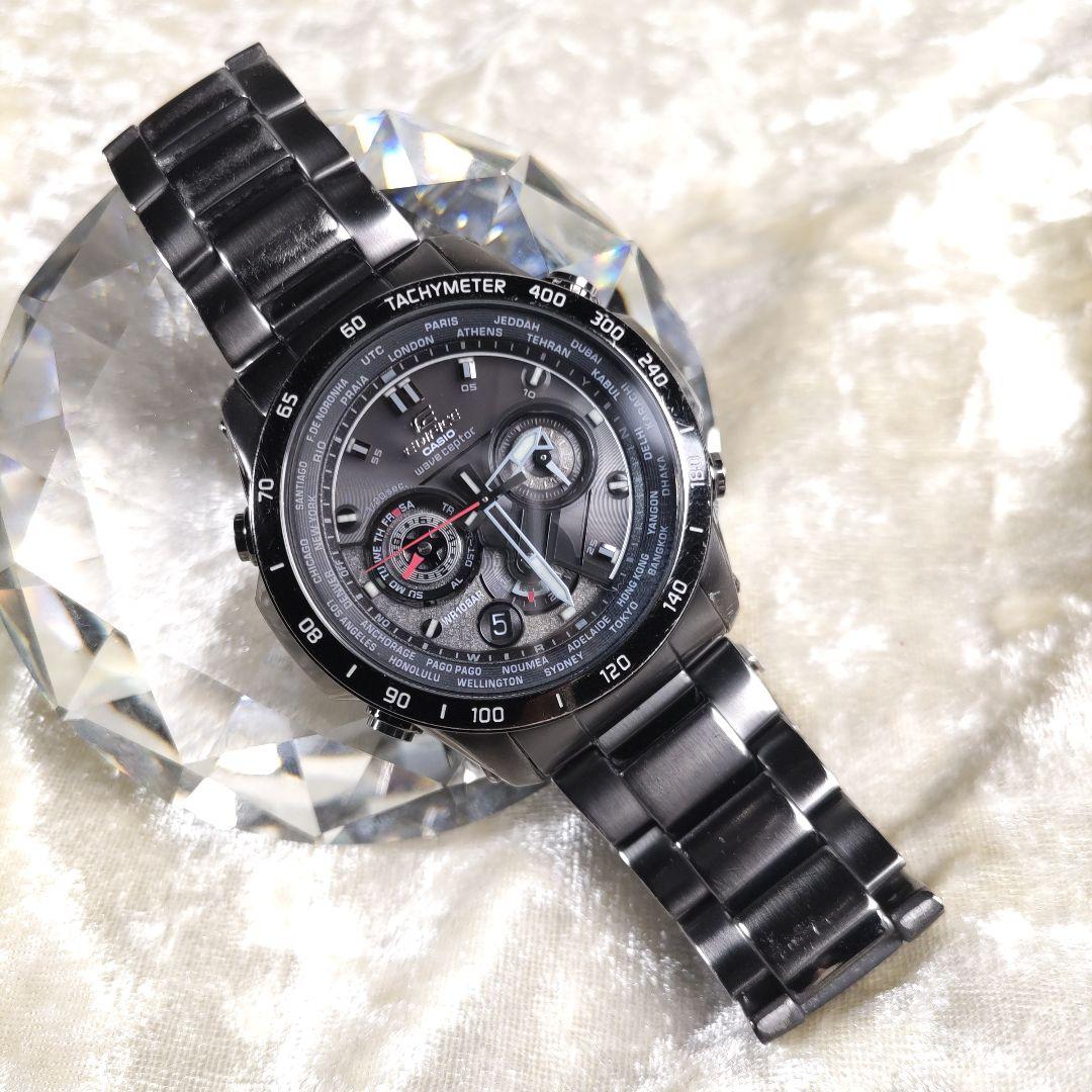 ☆電池新品★　カジュアル　Y2K　ロック　バイカー　黒　EQW-M1000D