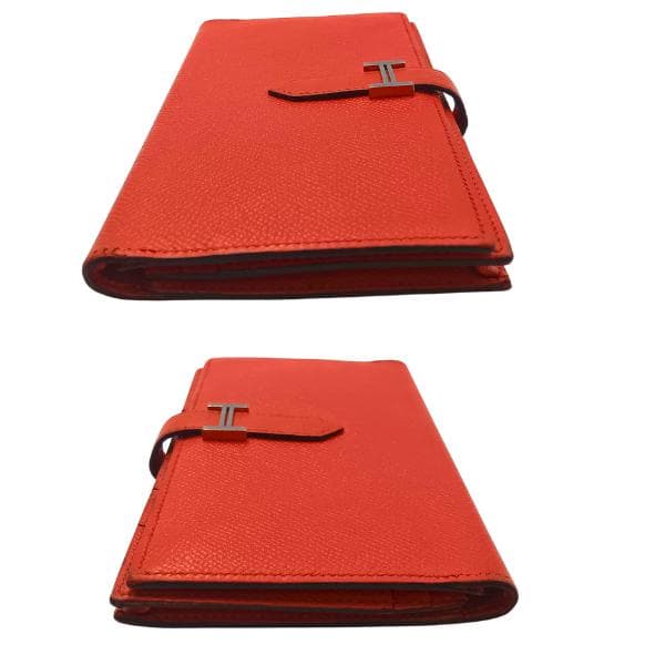 HERMES エルメス べアンスフレ ヴォーエプソン 長財布 ピンク　0052