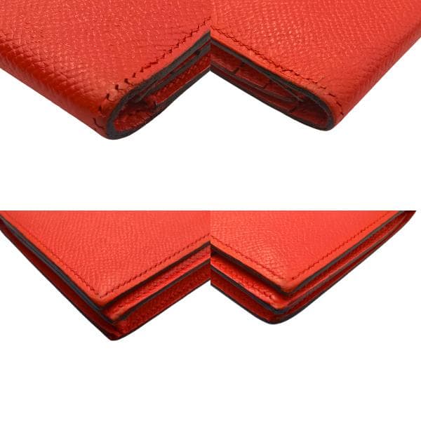 HERMES エルメス べアンスフレ ヴォーエプソン 長財布 ピンク　0052