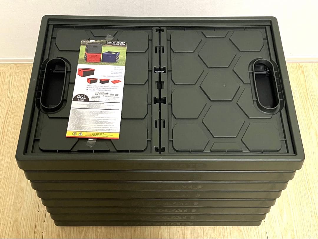 状態良 送料無料 コストコ 折りたたみコンテナ 46L 8個セット - メルカリ