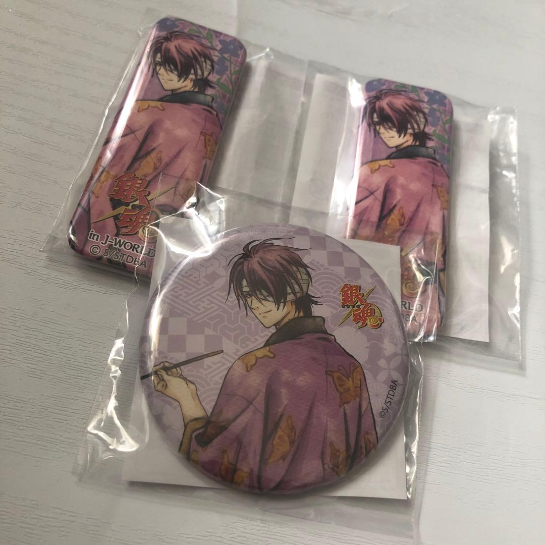 銀魂 J-WORLD JW 花鳥風月 缶バッジ 高杉晋助 L108623592 - ピンズ