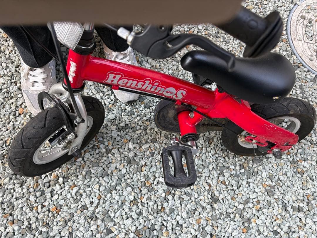 へんしんバイク　HenshinS 赤 バランスバイク　ヘンシンバイク　宮城県