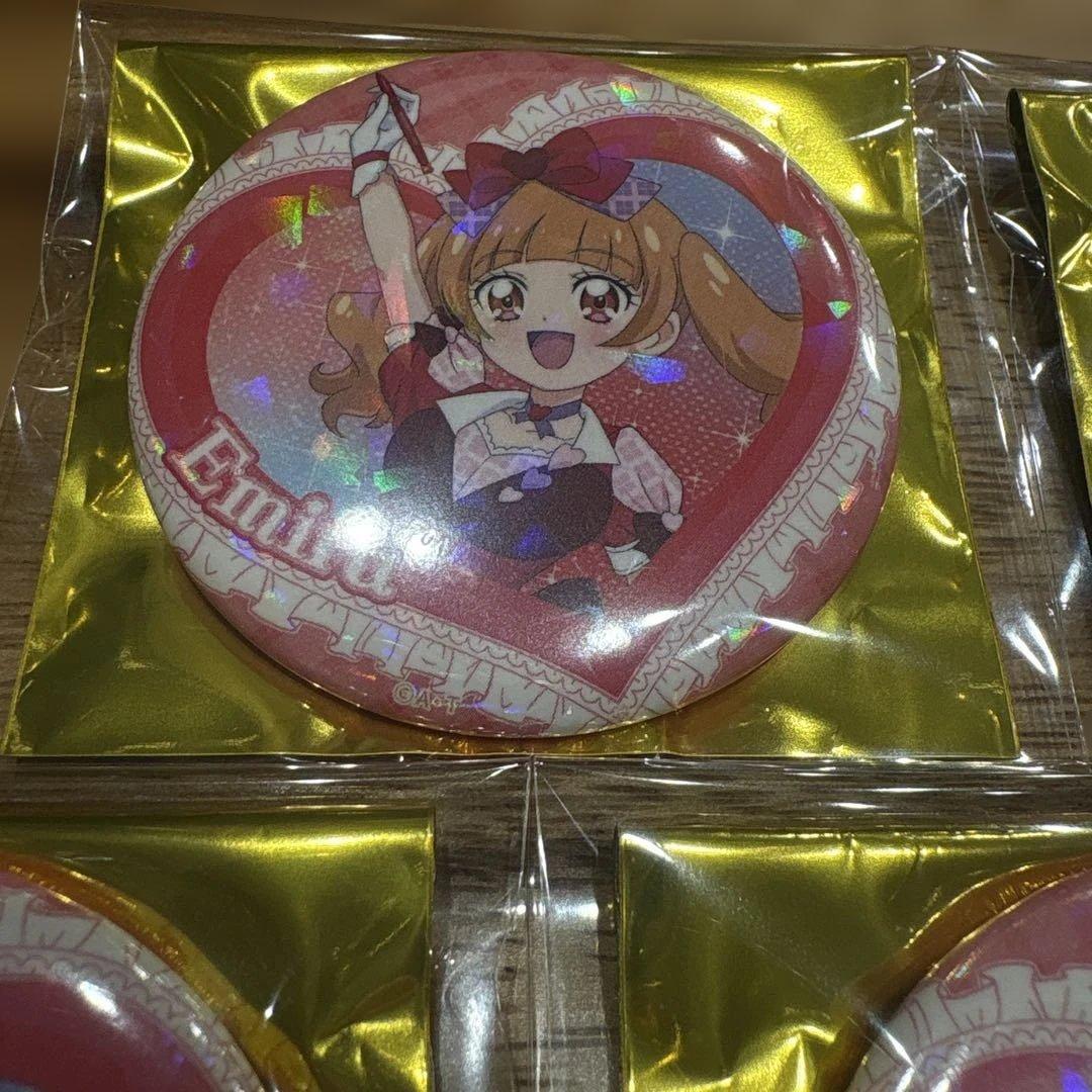 えみる　キュアマシェリ　スイパラ　缶バッジ　5個セット　匿名発送