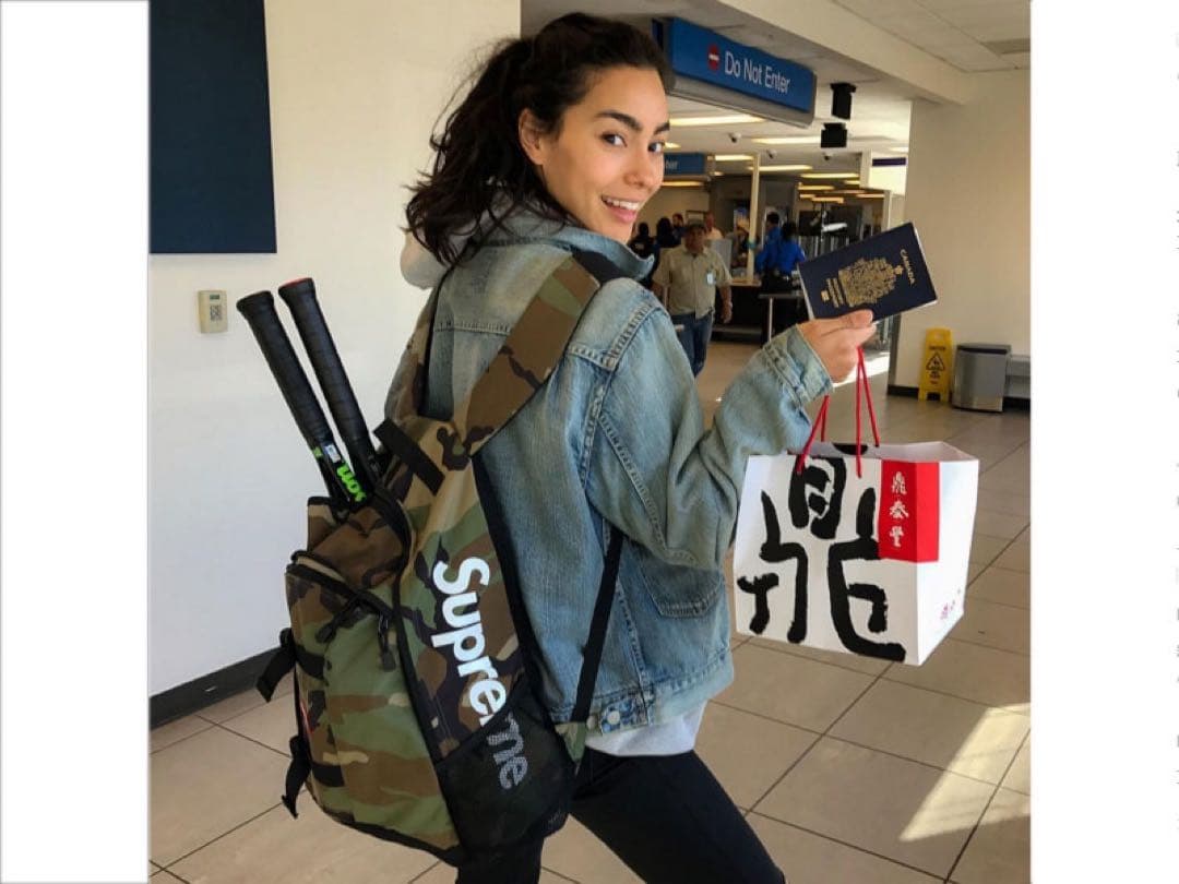 Supreme Logo Backpack’14SS Woodland Camo