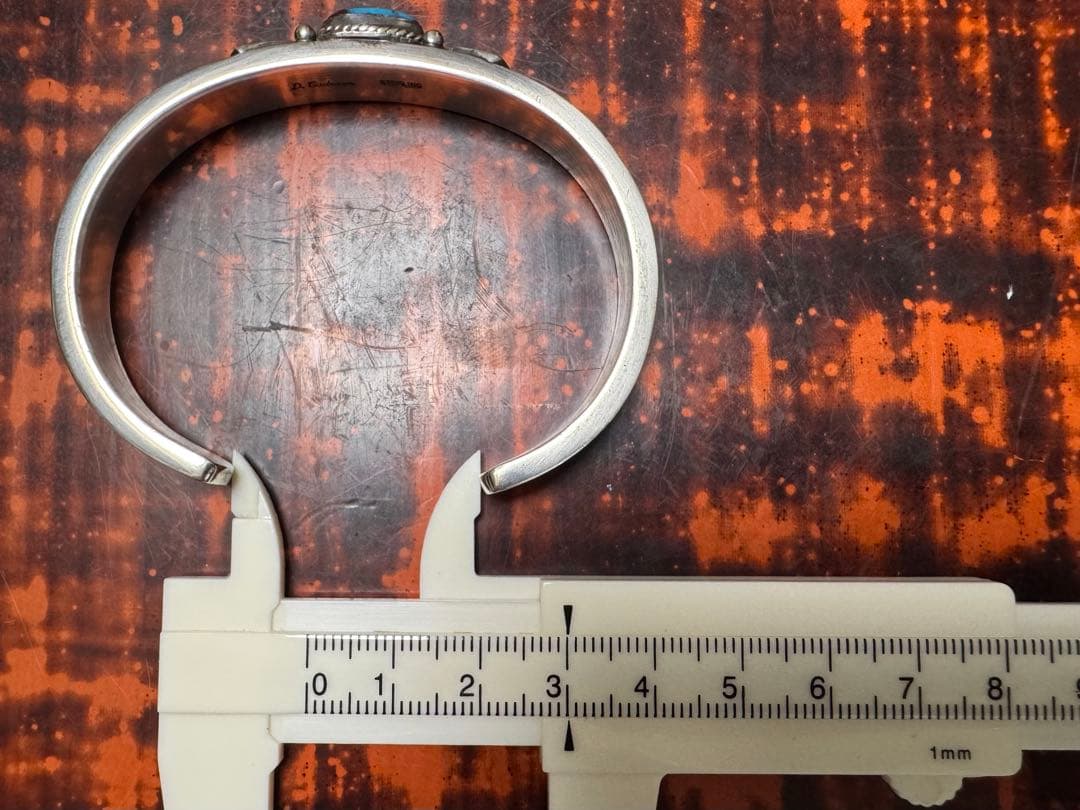 最終 美品 故人 ドノバンキャドマン バングル ビズビーターコイズ ヘビーゲージ